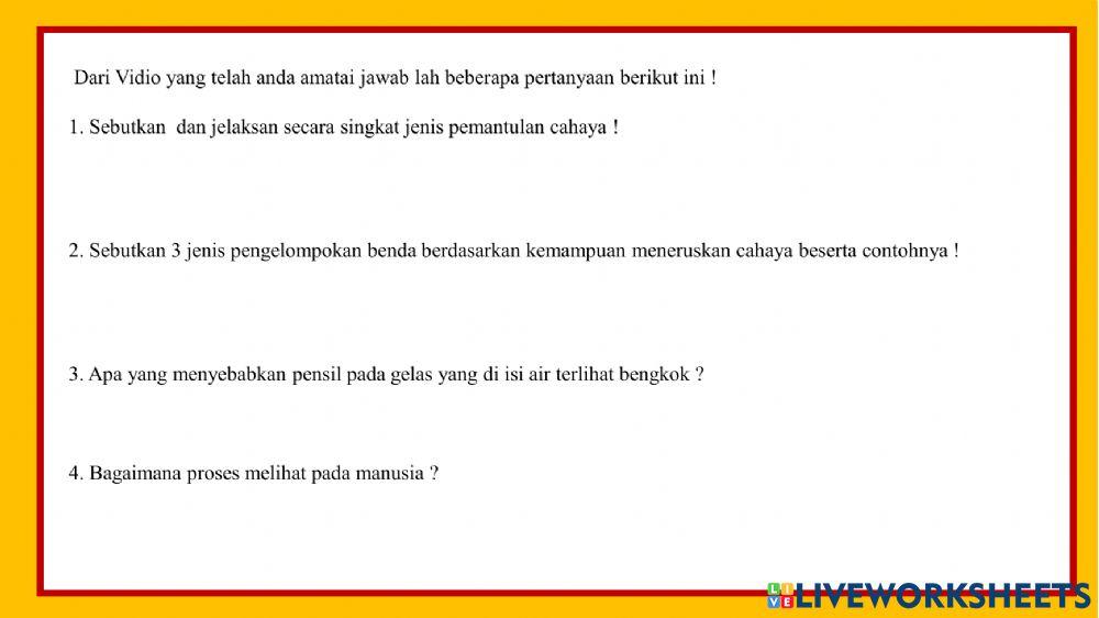 LKPD IPA sifat Cahaya