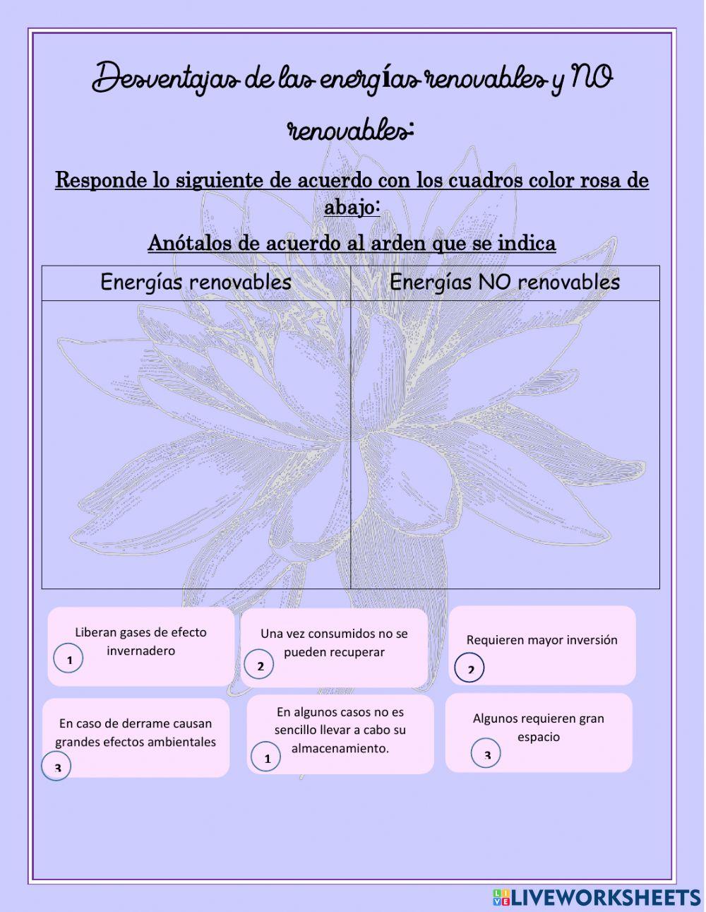 Energias renovables y no renovables