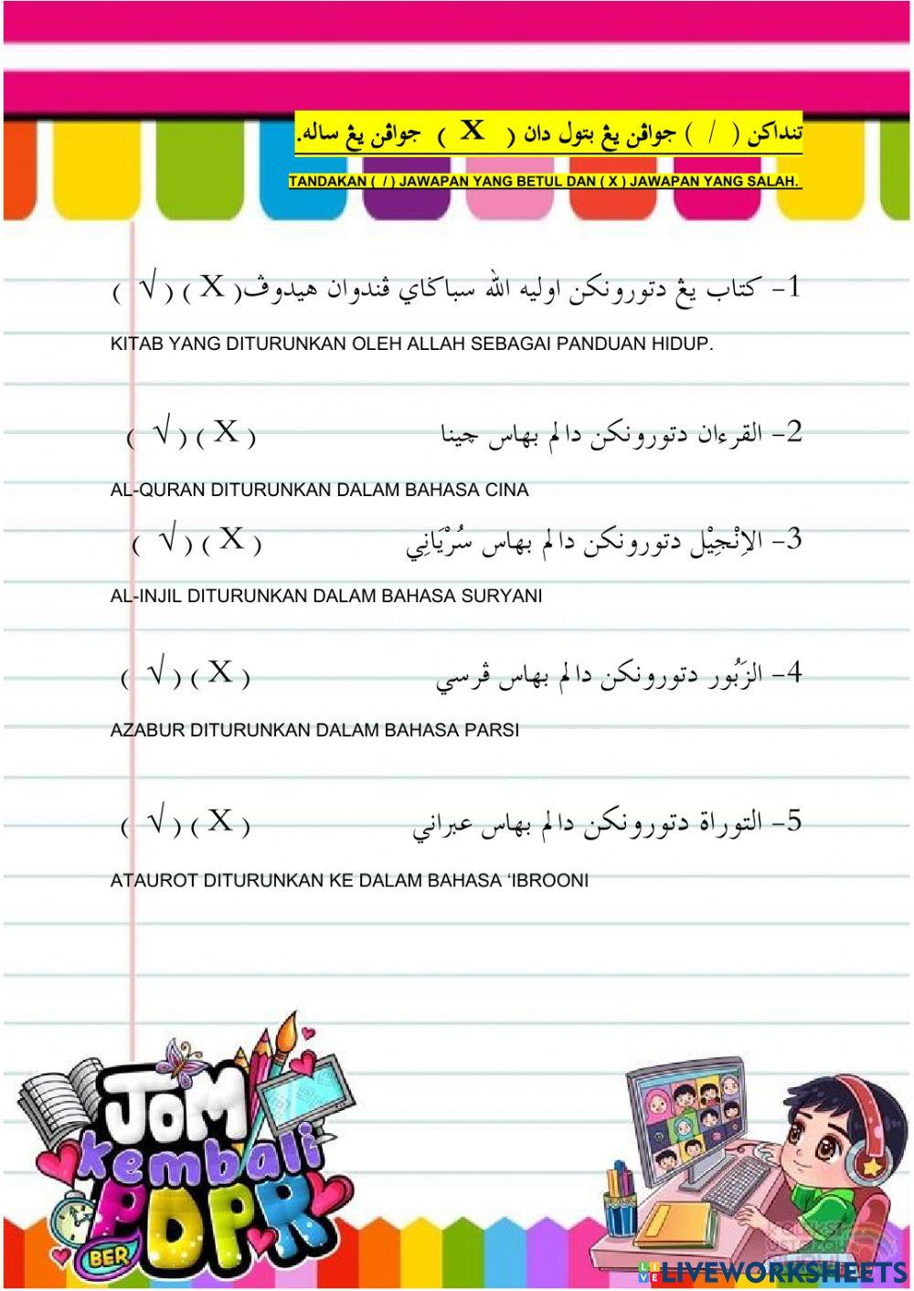 Beriman kepada kitab-suhuf