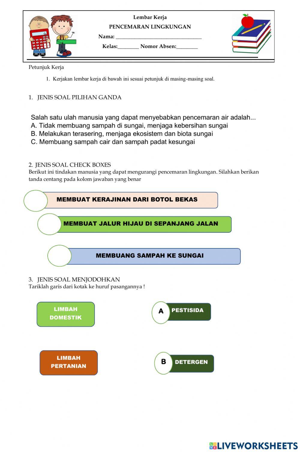 LKPD Pencemaran lingkungan