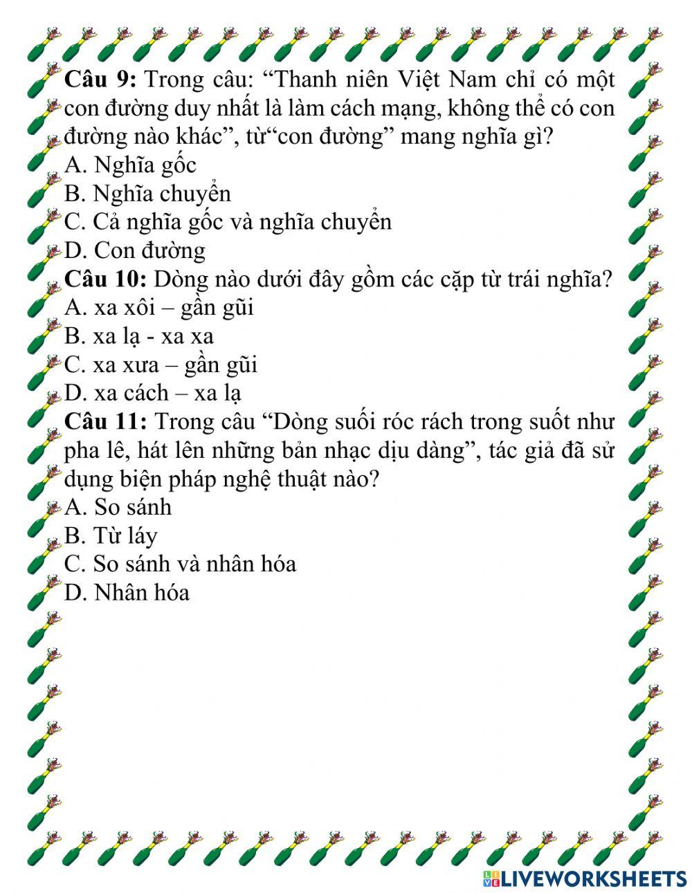 Đọc hiểu: Lý Tự Trọng