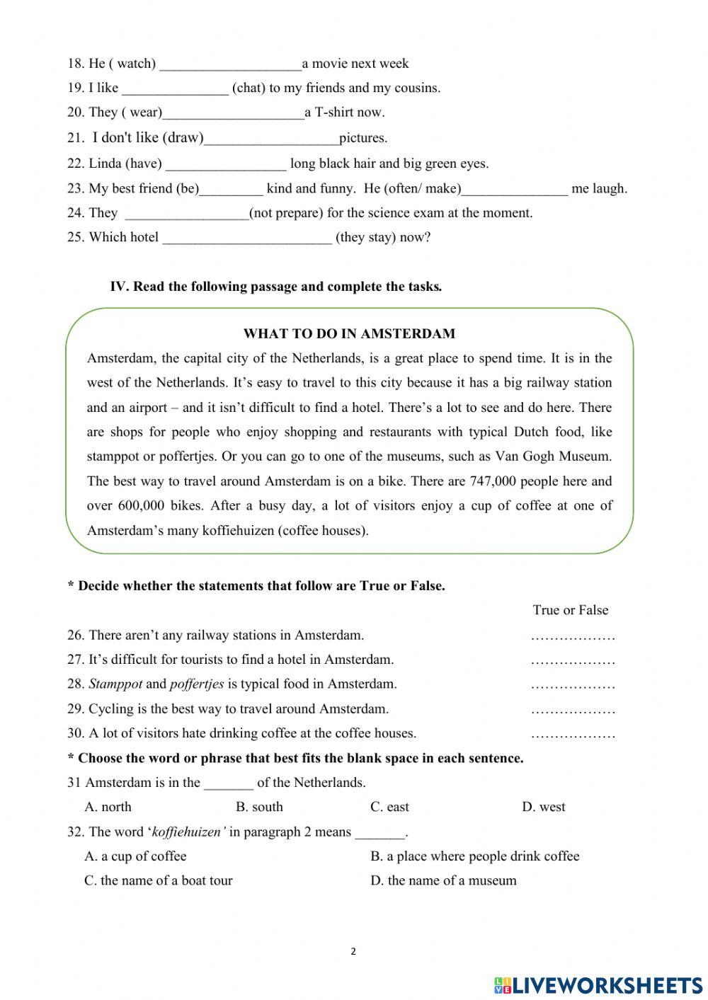 Midterm test grade 6