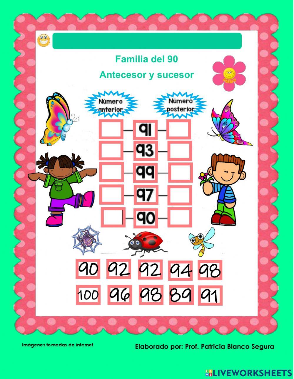 La familia del 90 antecesor y sucesor