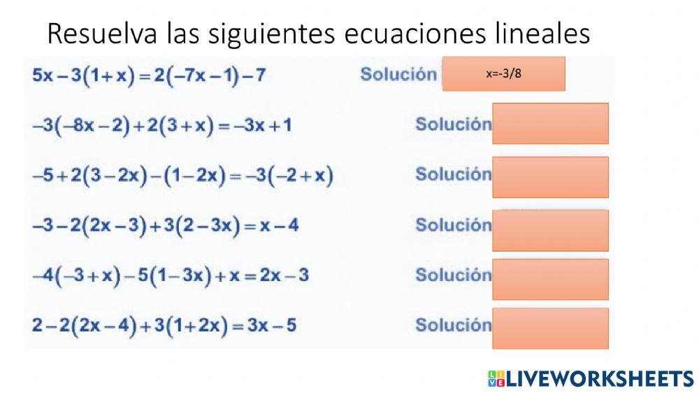 Ecuaciones