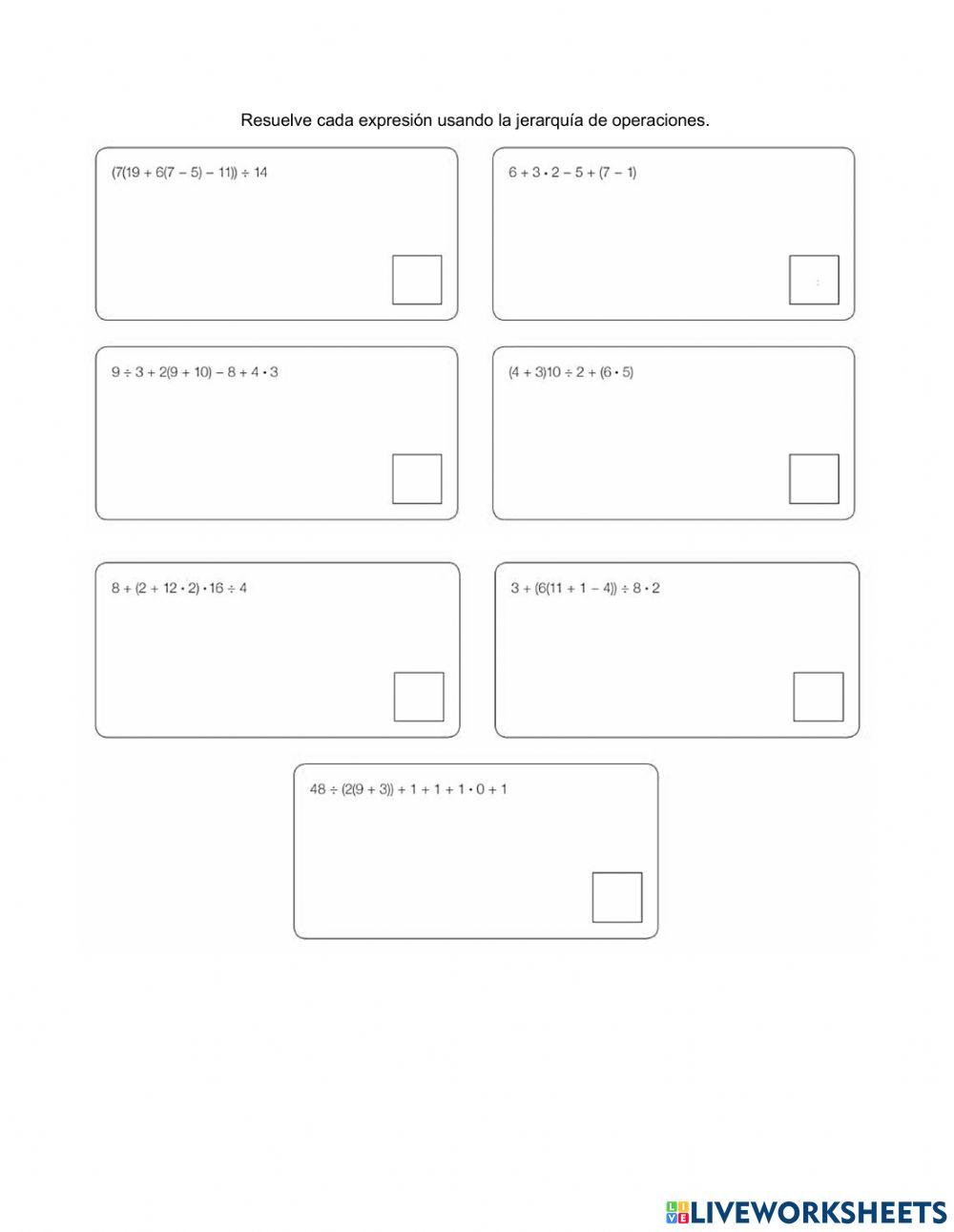 Jerarquía de operaciones