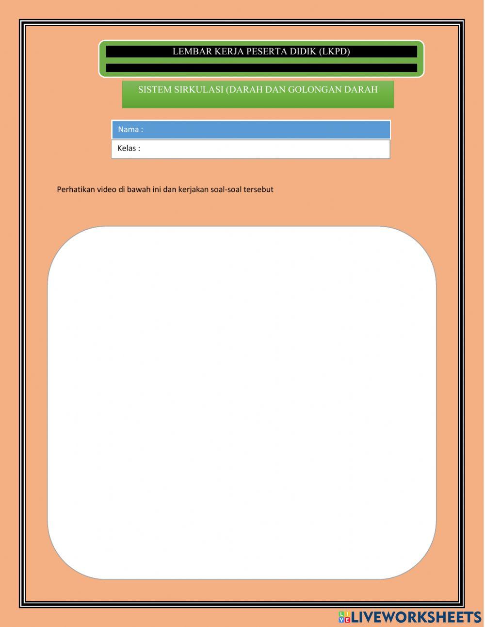 Sistem sirkulasi pada manusia