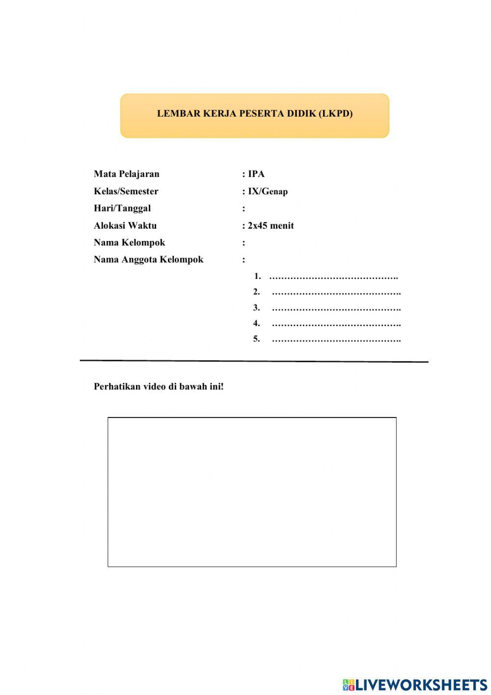 LKPD Pewarisan Sifat