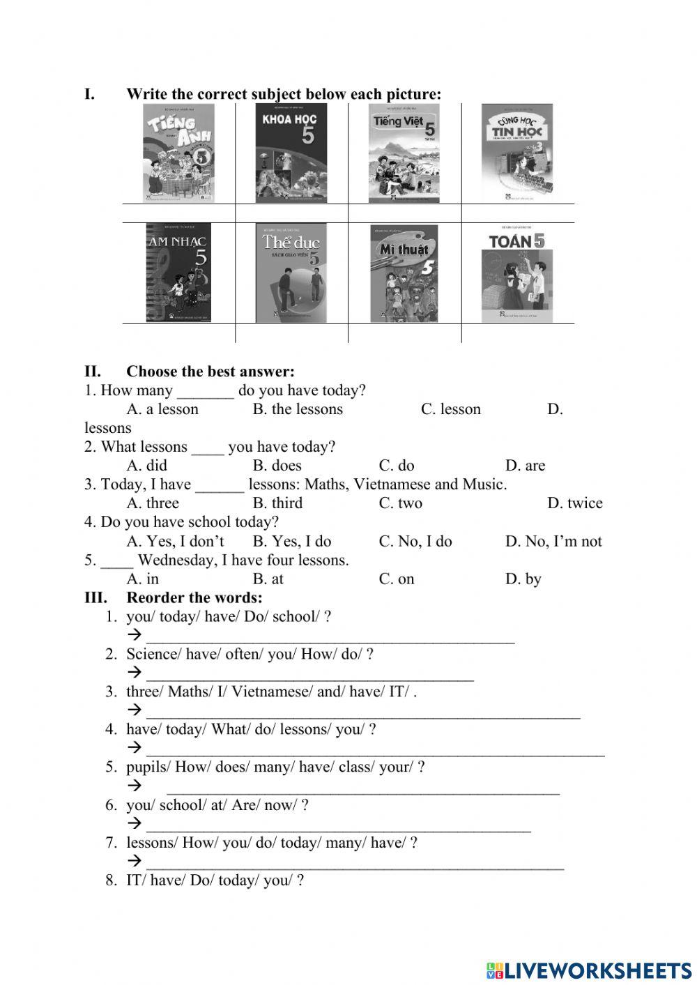 1610113 Unit 6 How Many Lessons Do You Have Today 1610113-unit-6-how-many-lessons-do-you-have-today