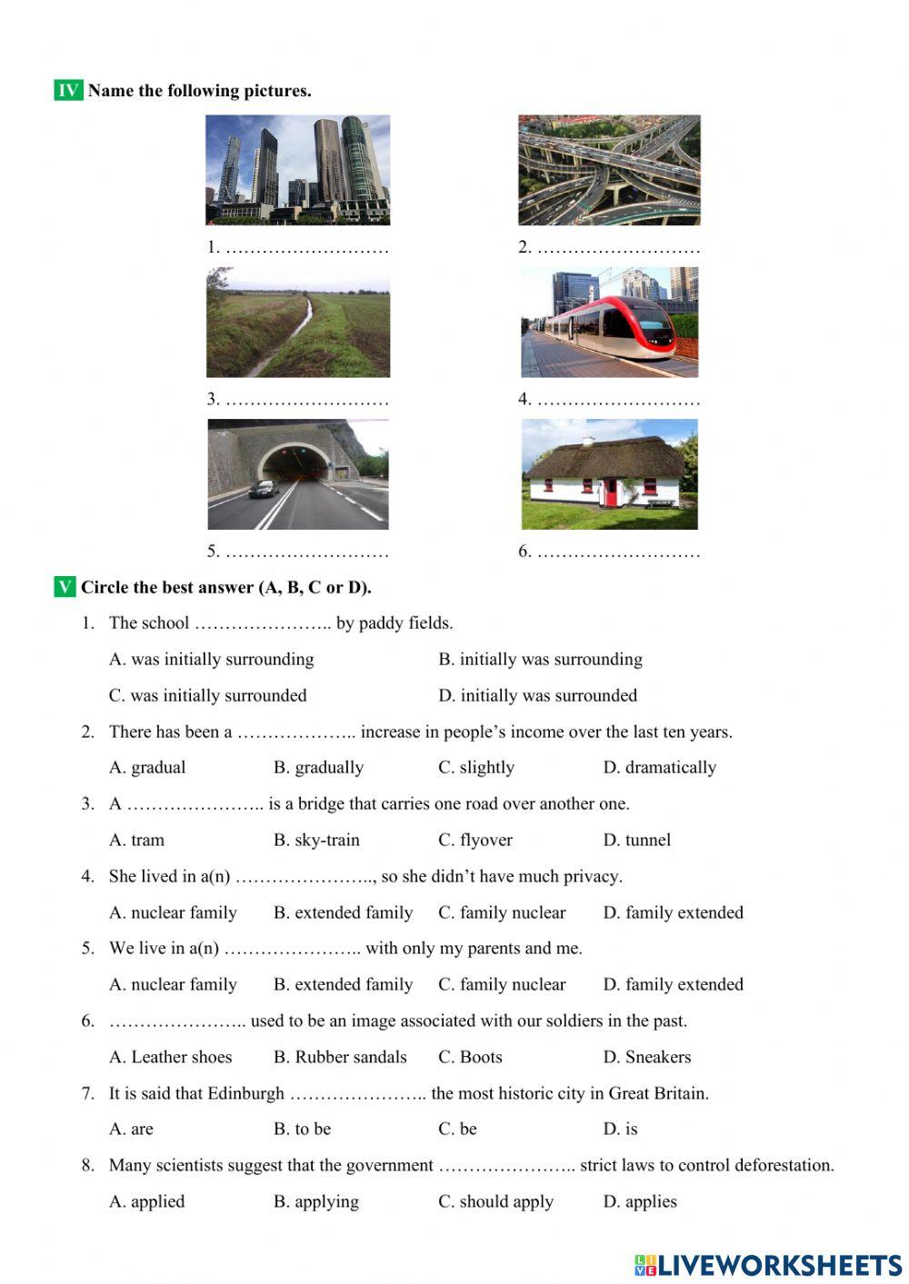 English 9 big4 unit 6 vocabulary and grammar