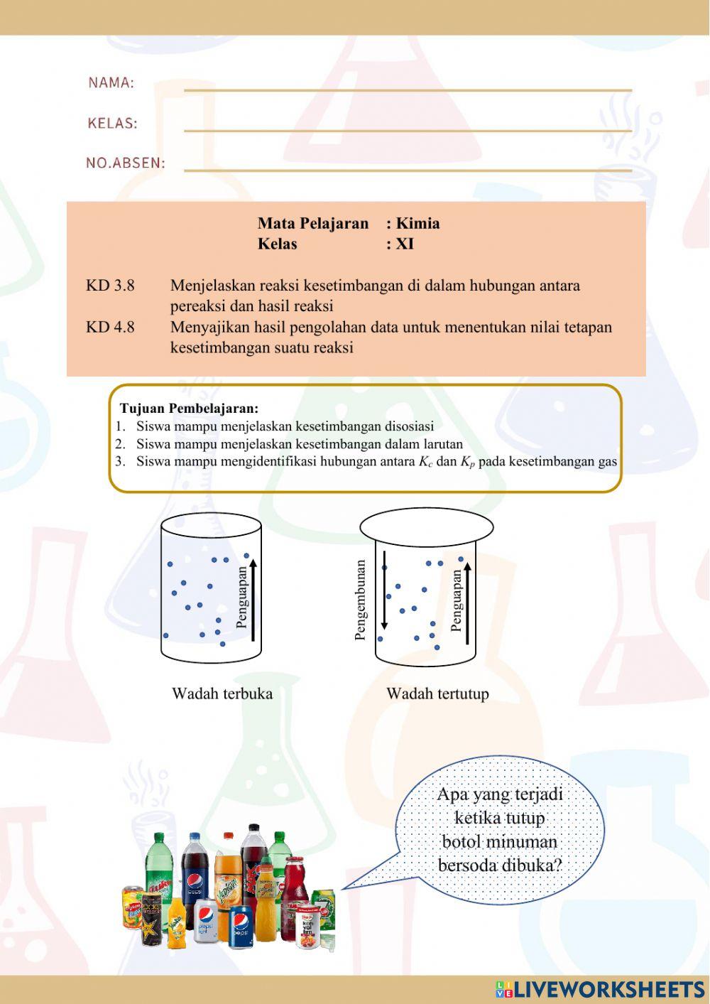 LKPD Kesetimbangan Kimia