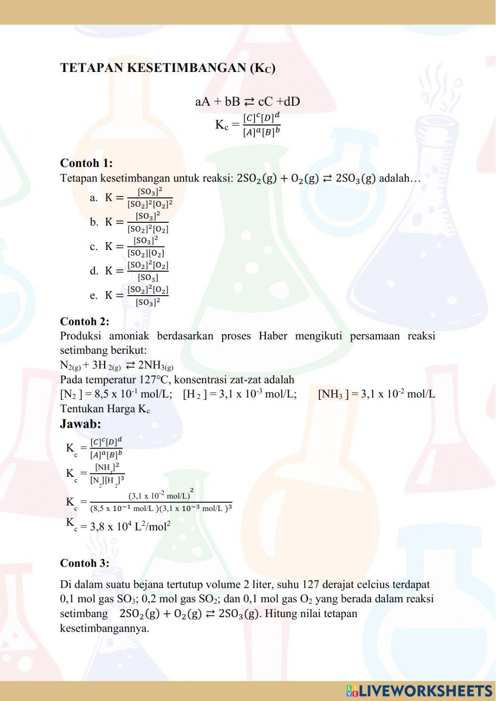 LKPD Kesetimbangan Kimia