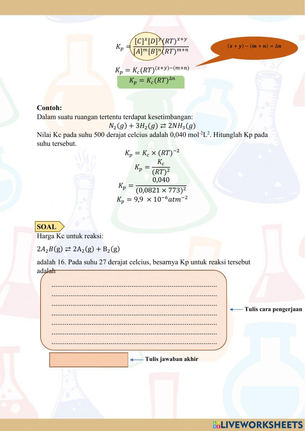 LKPD Kesetimbangan Kimia