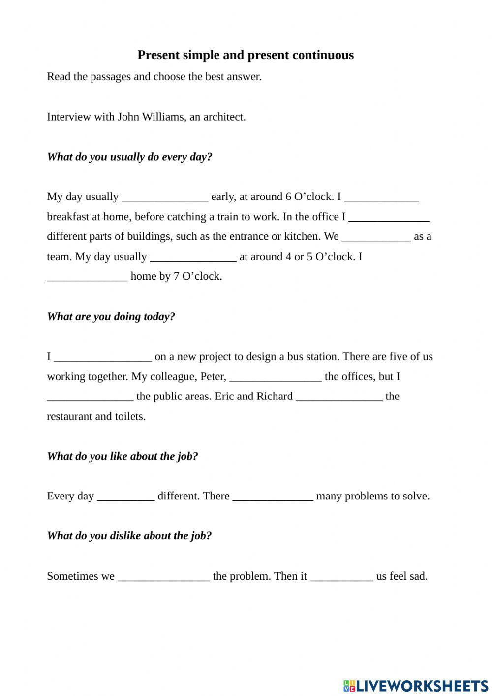 Interview with an architect