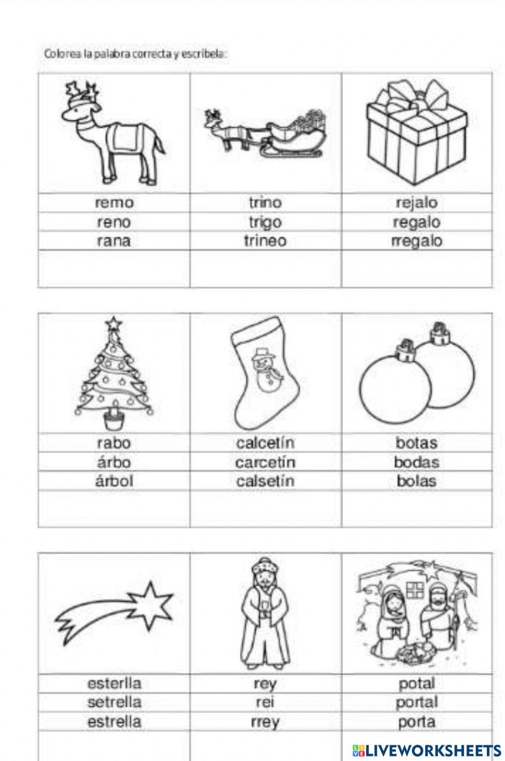 Navidad (Vocabulario) Navidad (Vocabulario)
