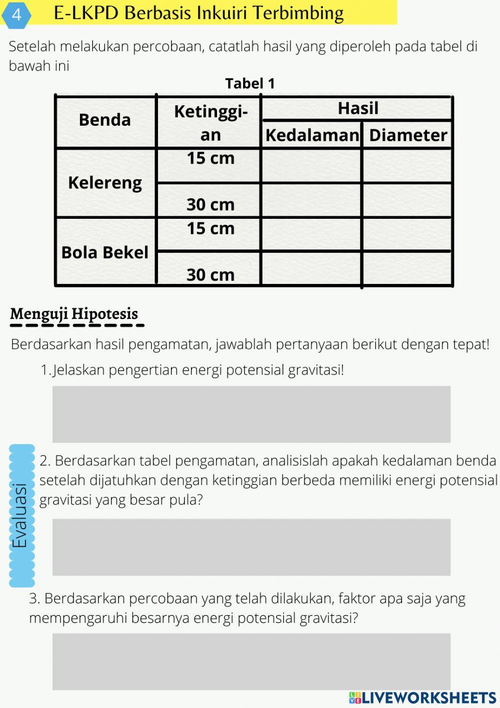 E-LKPD Berbasis Inkuiri Terbimbing