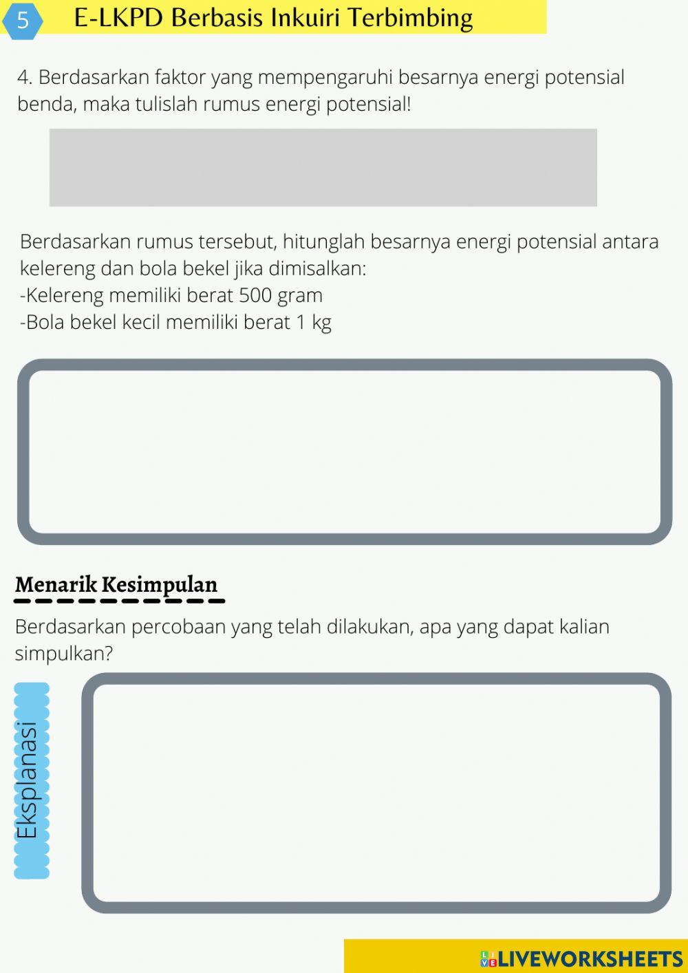 E-LKPD Berbasis Inkuiri Terbimbing