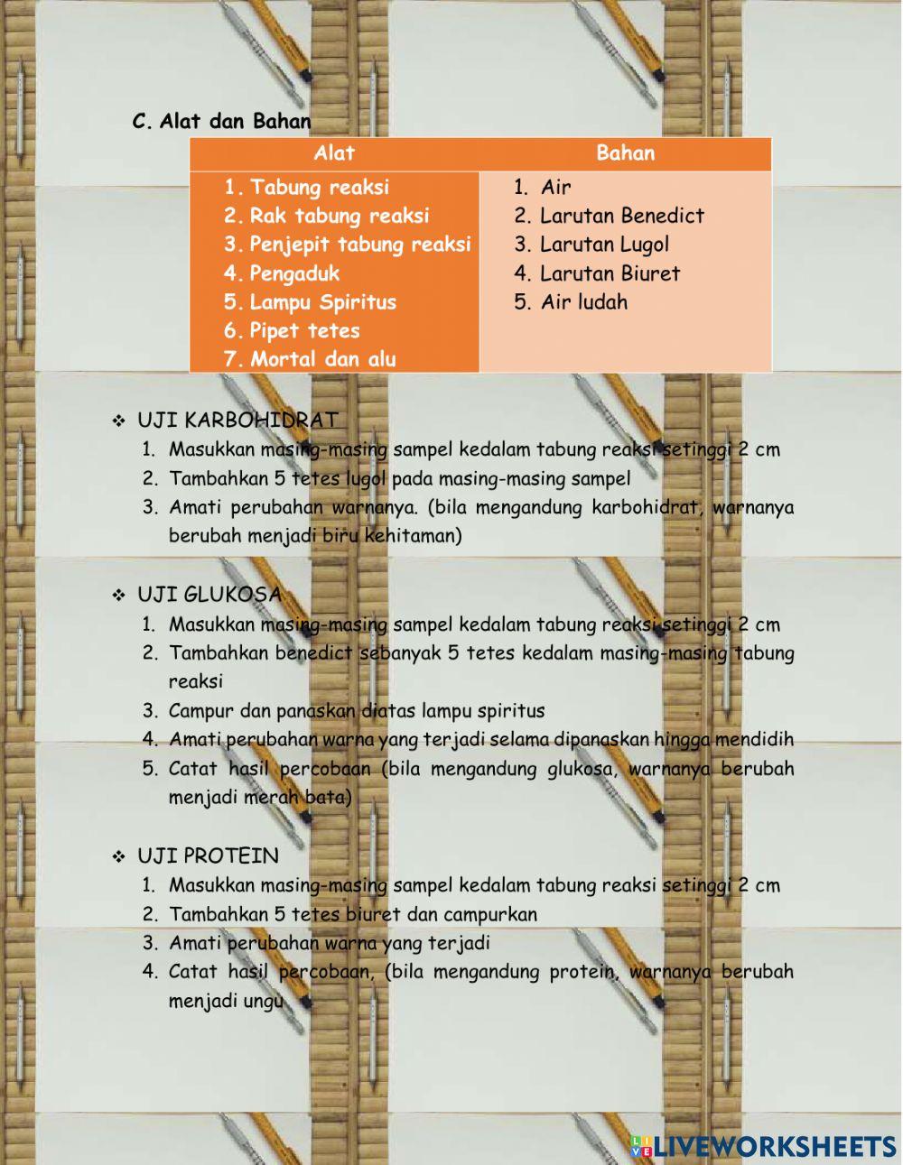 LKPD Uji Zat Makanan