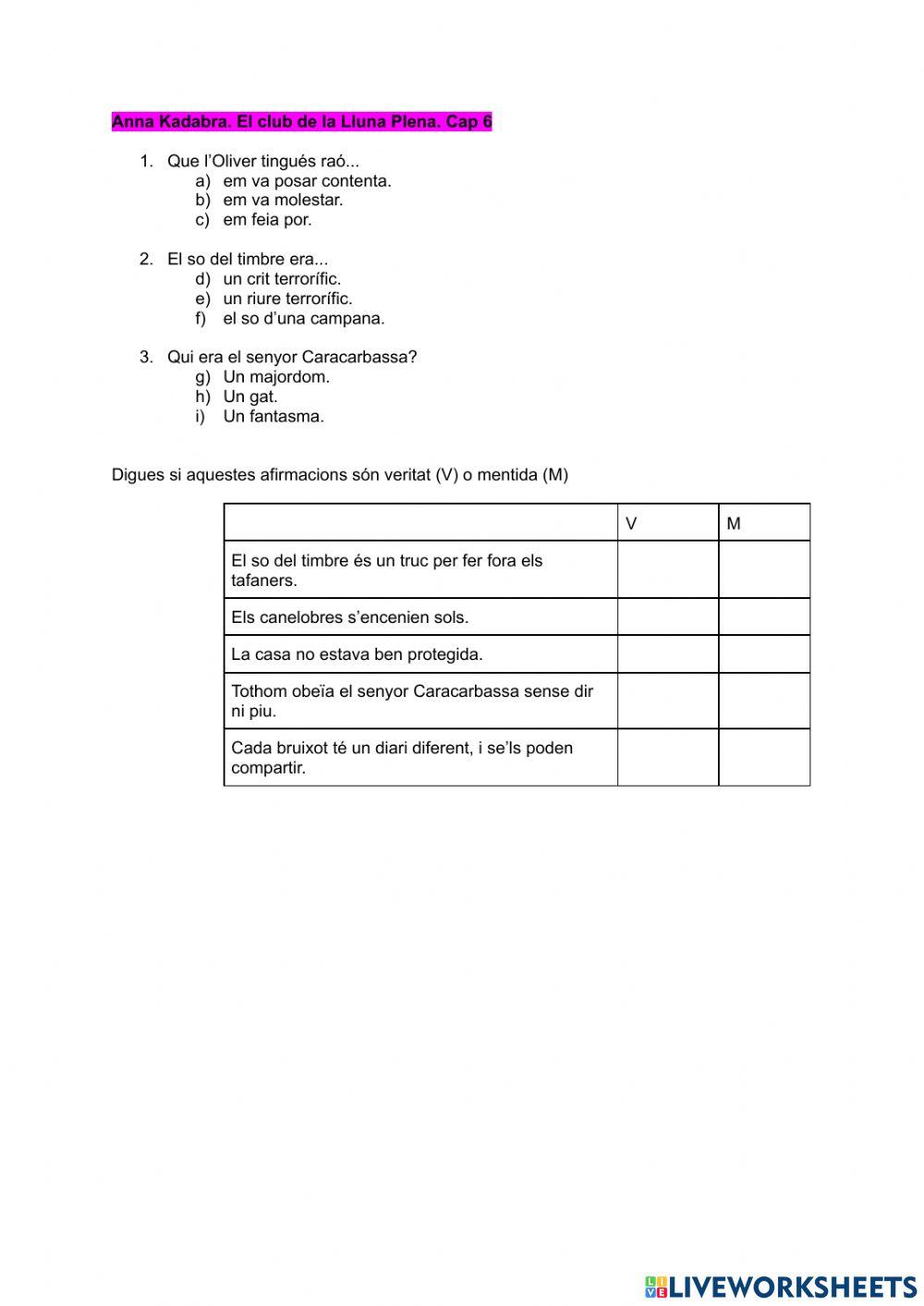 Anna Kadabra. El Club de la Lluna Plena. Cap. 6
