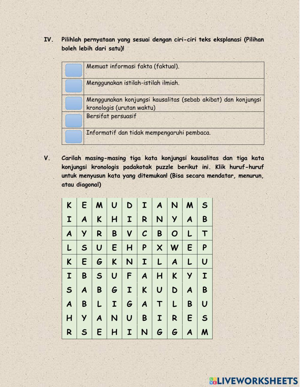 LKPD Teks Eksplanasi Kelas 8
