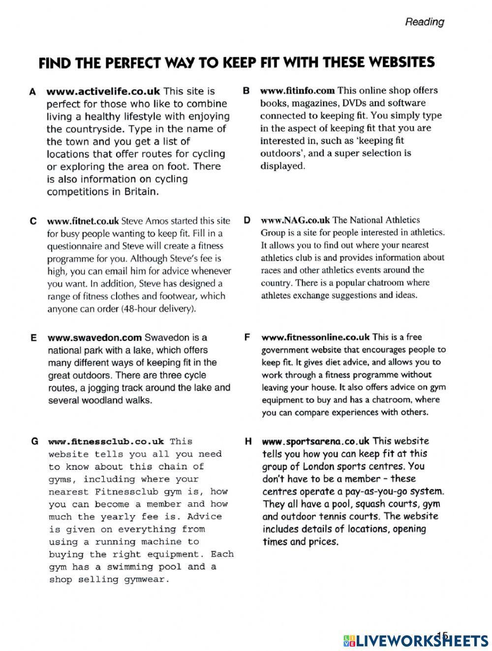 PET 6 Sample Test 1 - Reading & Use of English