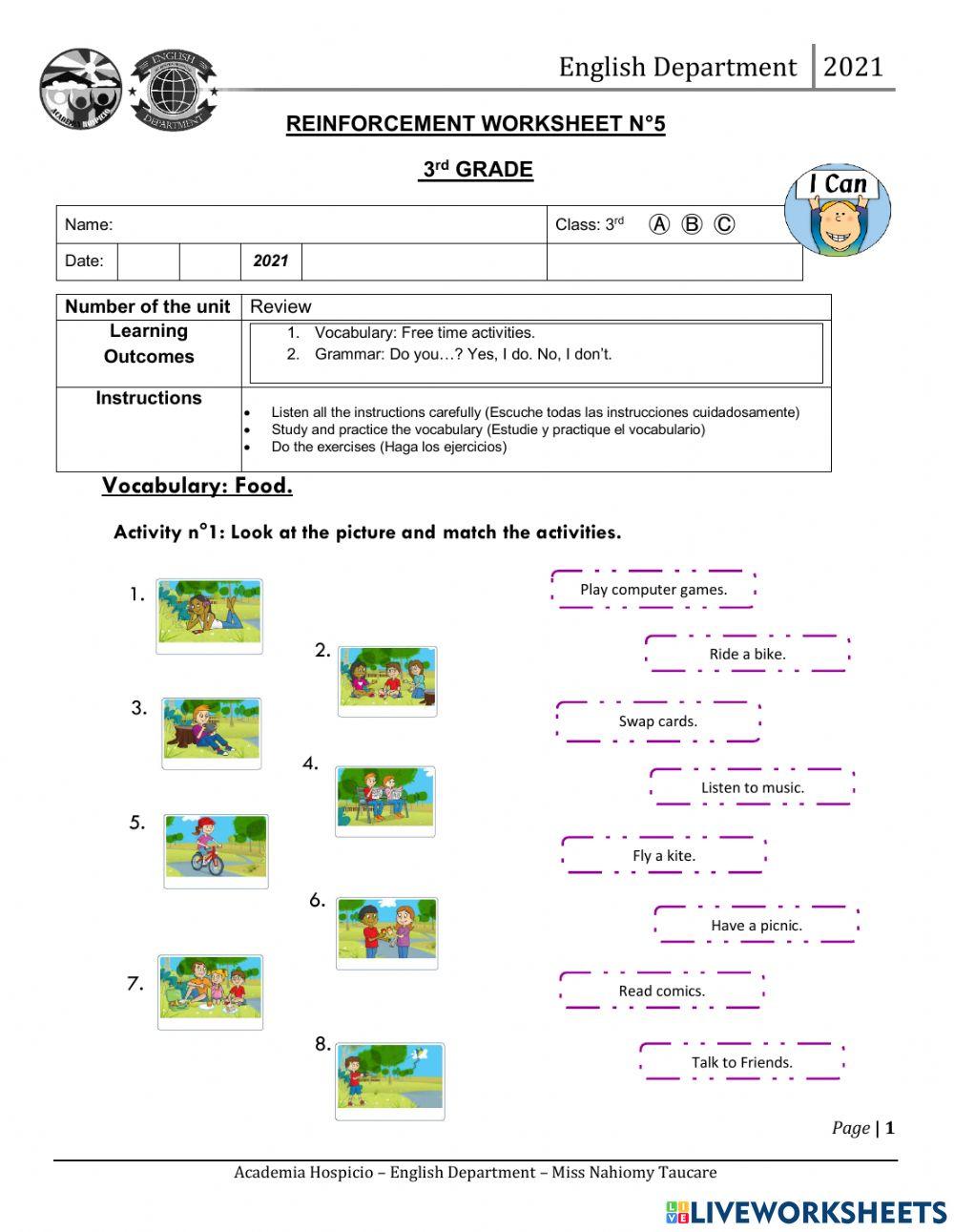 Free Time Activities