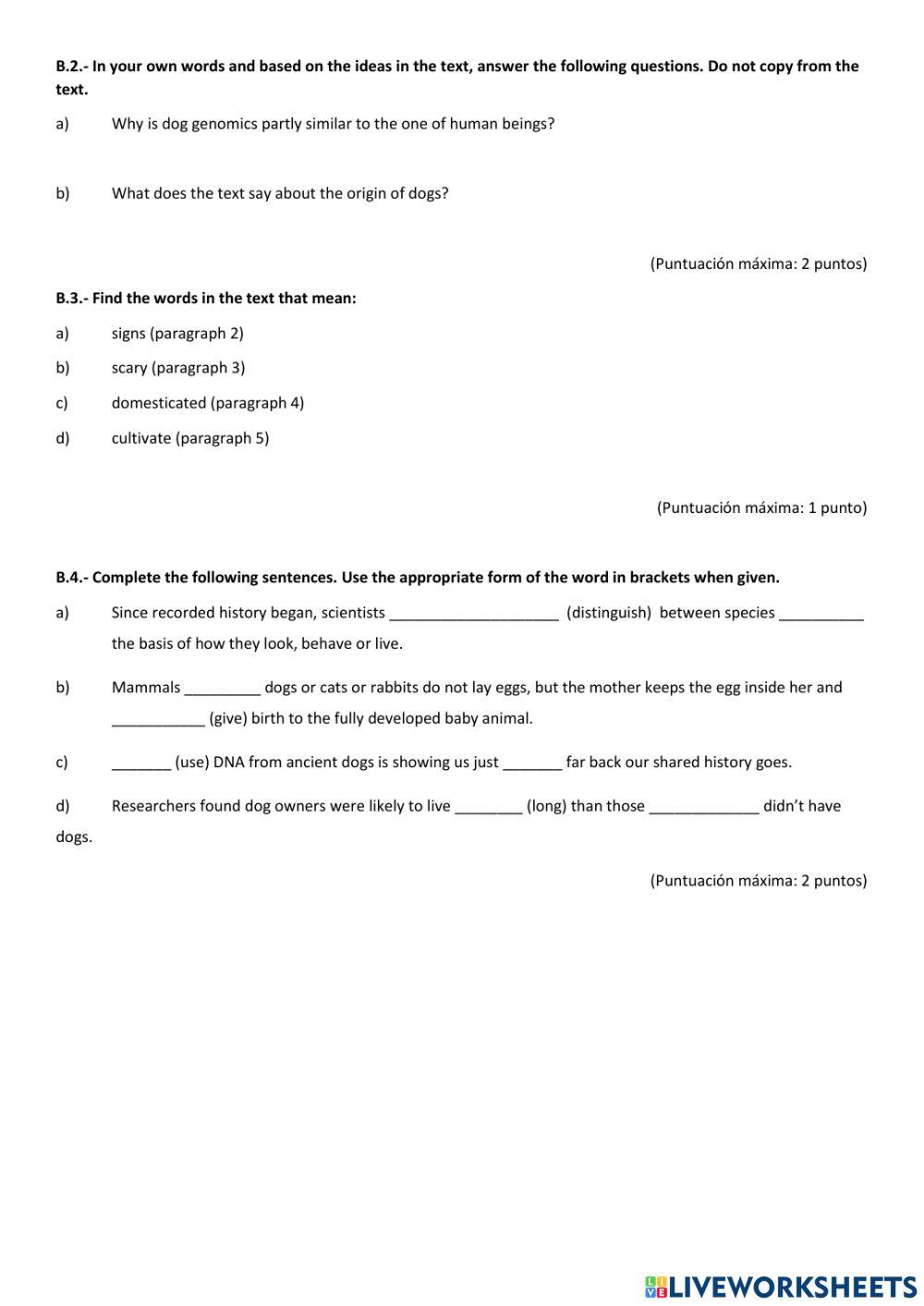 EVAU Adicional 2021 Inglés English Text B