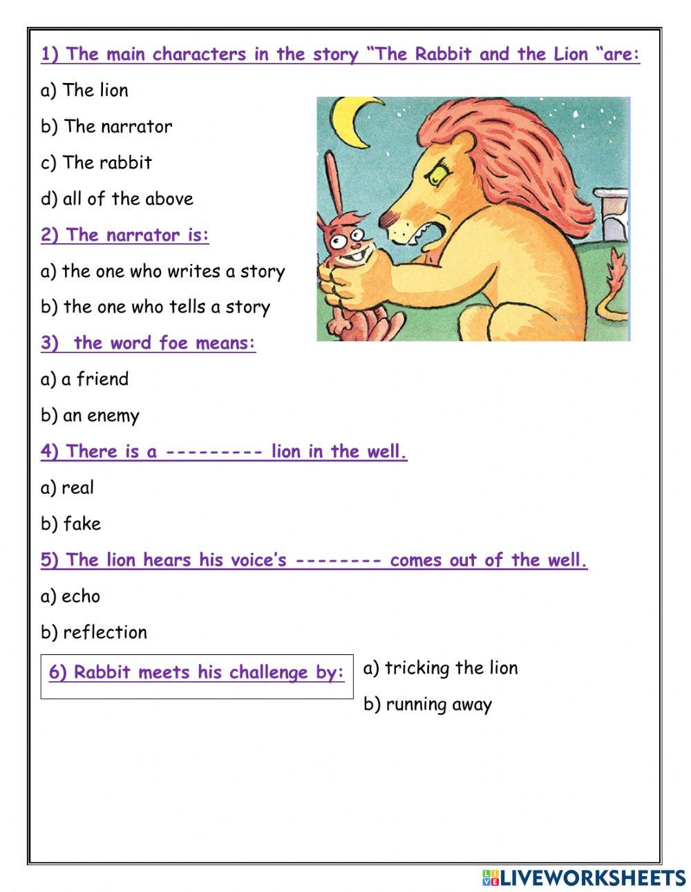 The Rabbit and the Lion