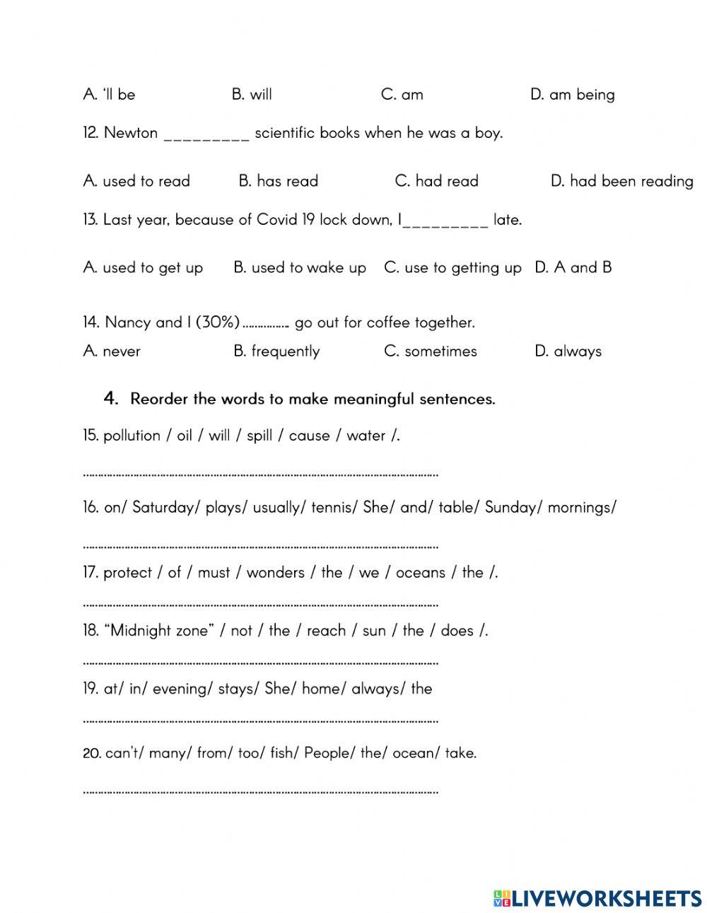 Revision for Midterm Test