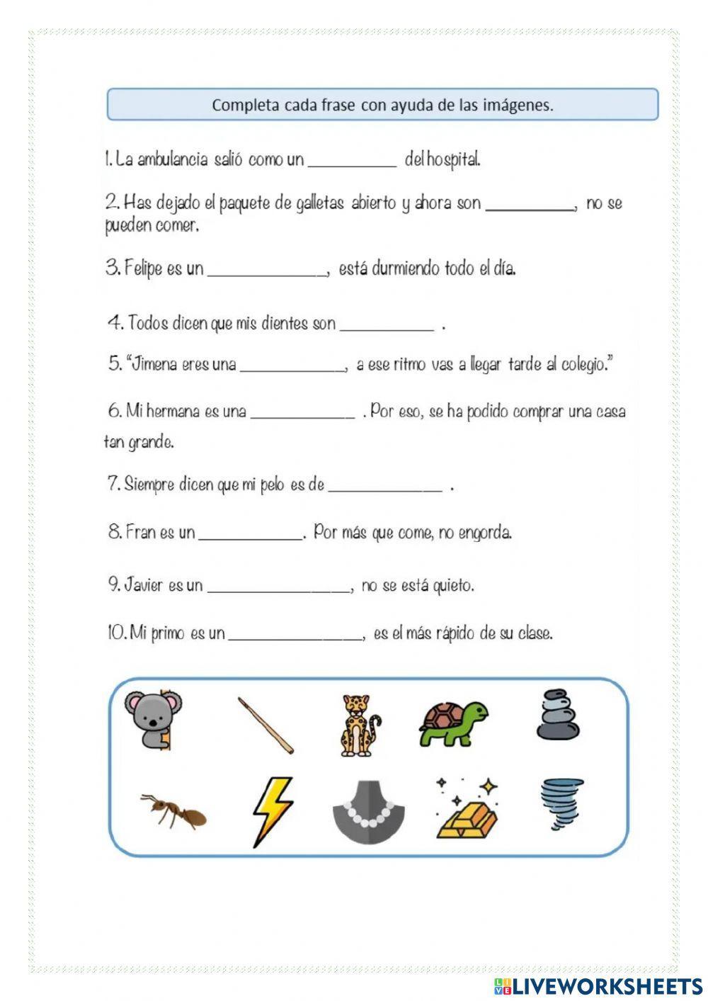 Describo con metáforas