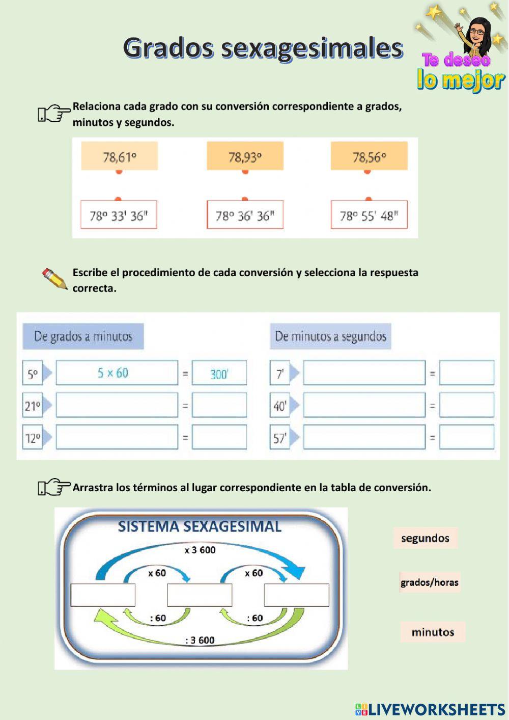 Grados sexagesimales