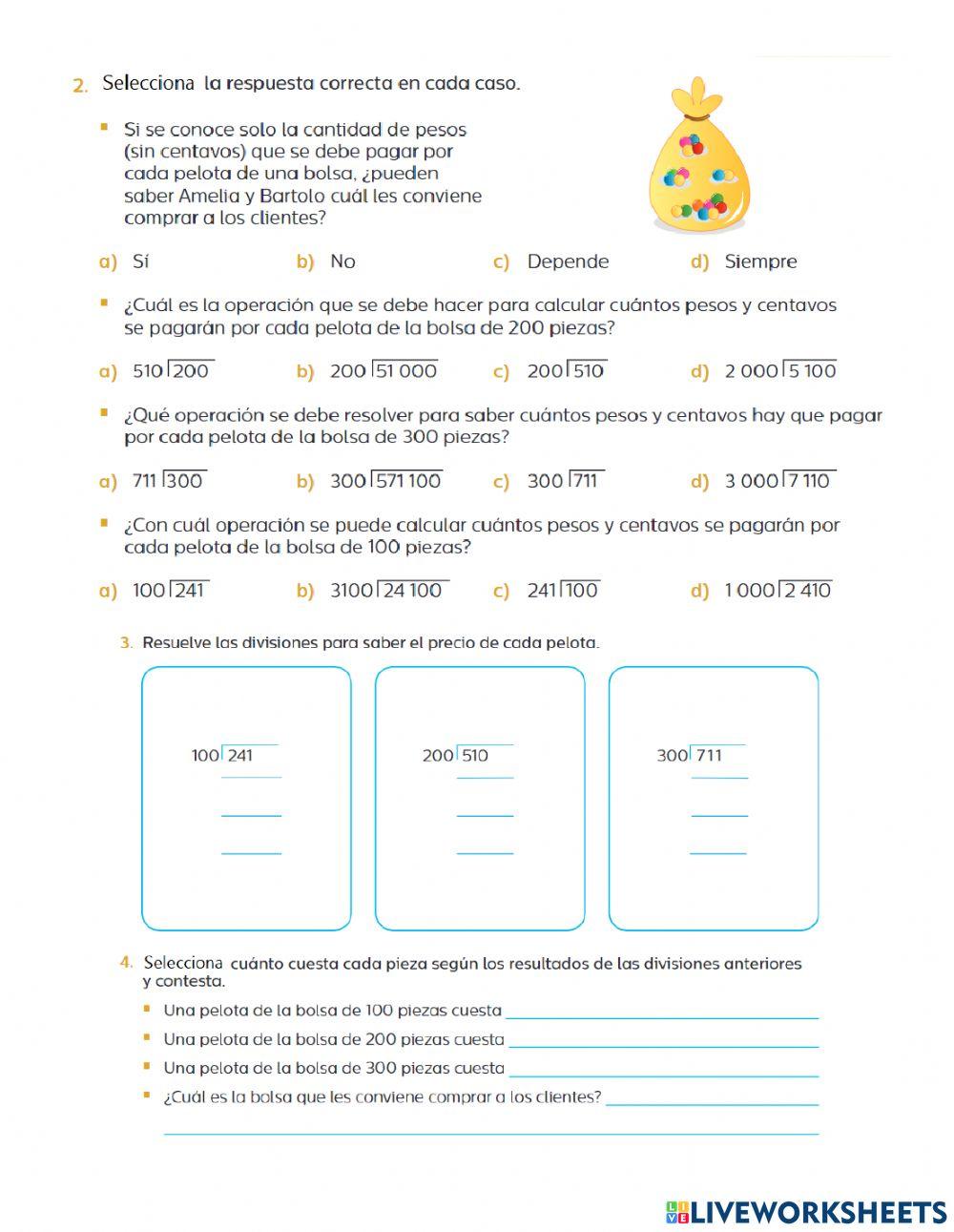 División con decimales