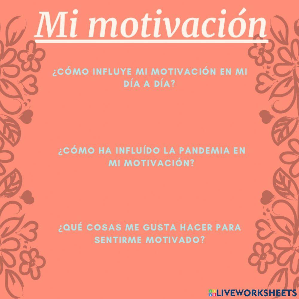 Mi motivación
