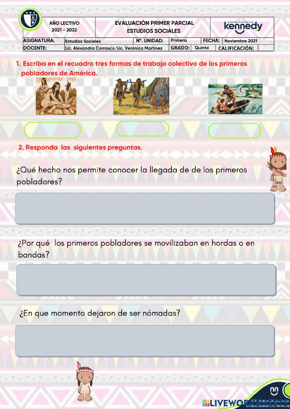 Evaluación de Estudios Sociales Evaluación de Estudios Sociales