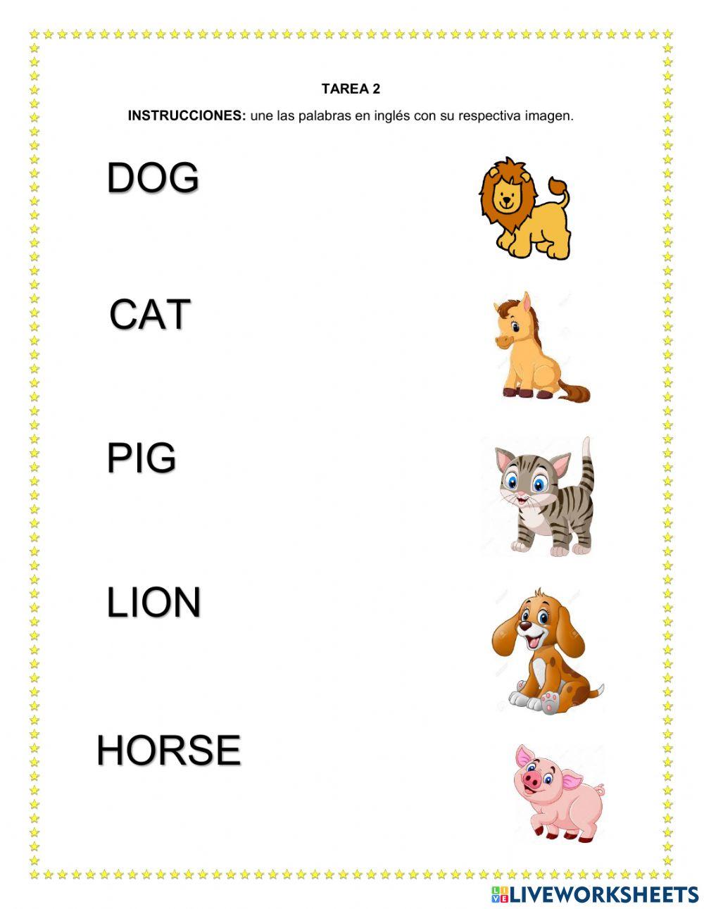 Animales en Inglés