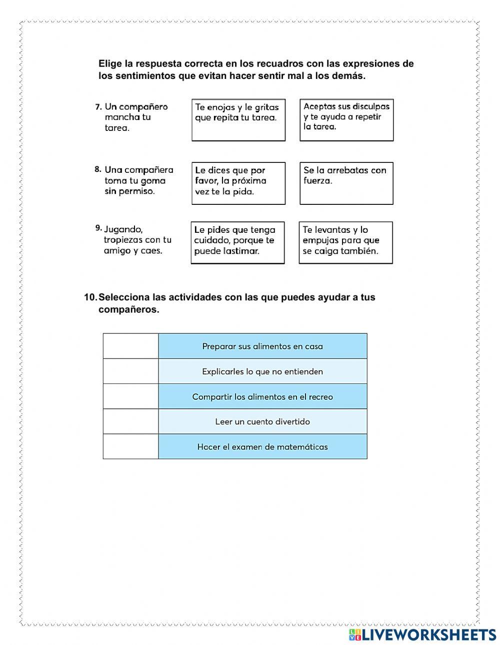Examen Socioemocional