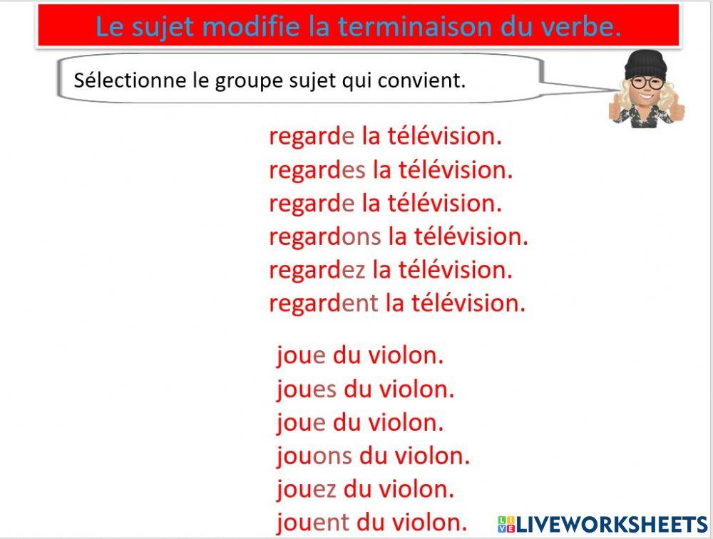 Grammaire teacher geraldine groupe sujet s8