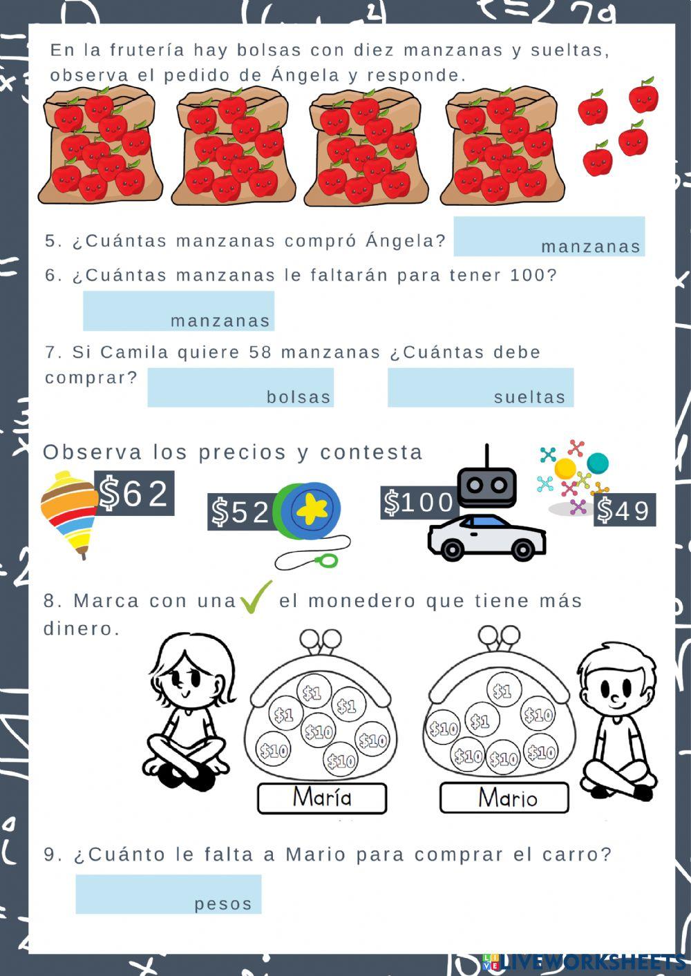 Evaluación Matemáticas Primer trimestre