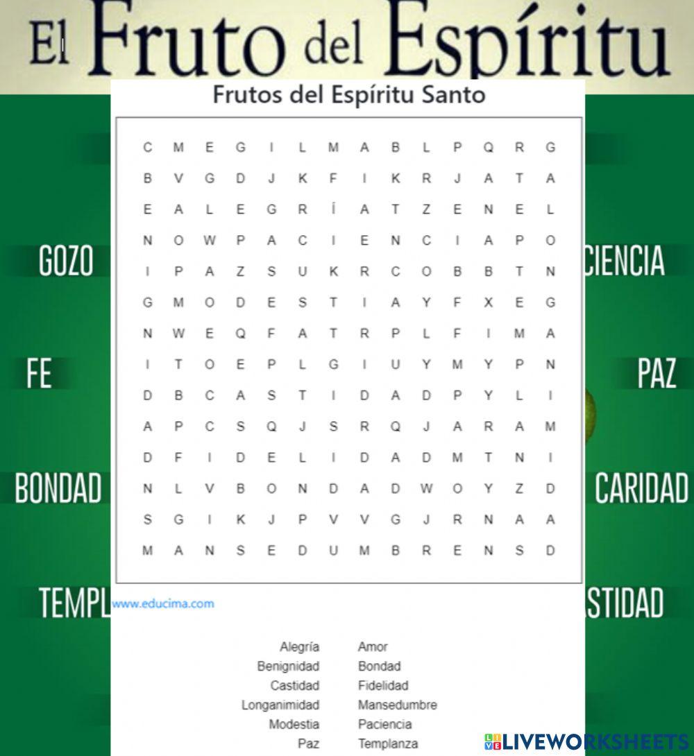 Los Frutos del Espíritu Santo