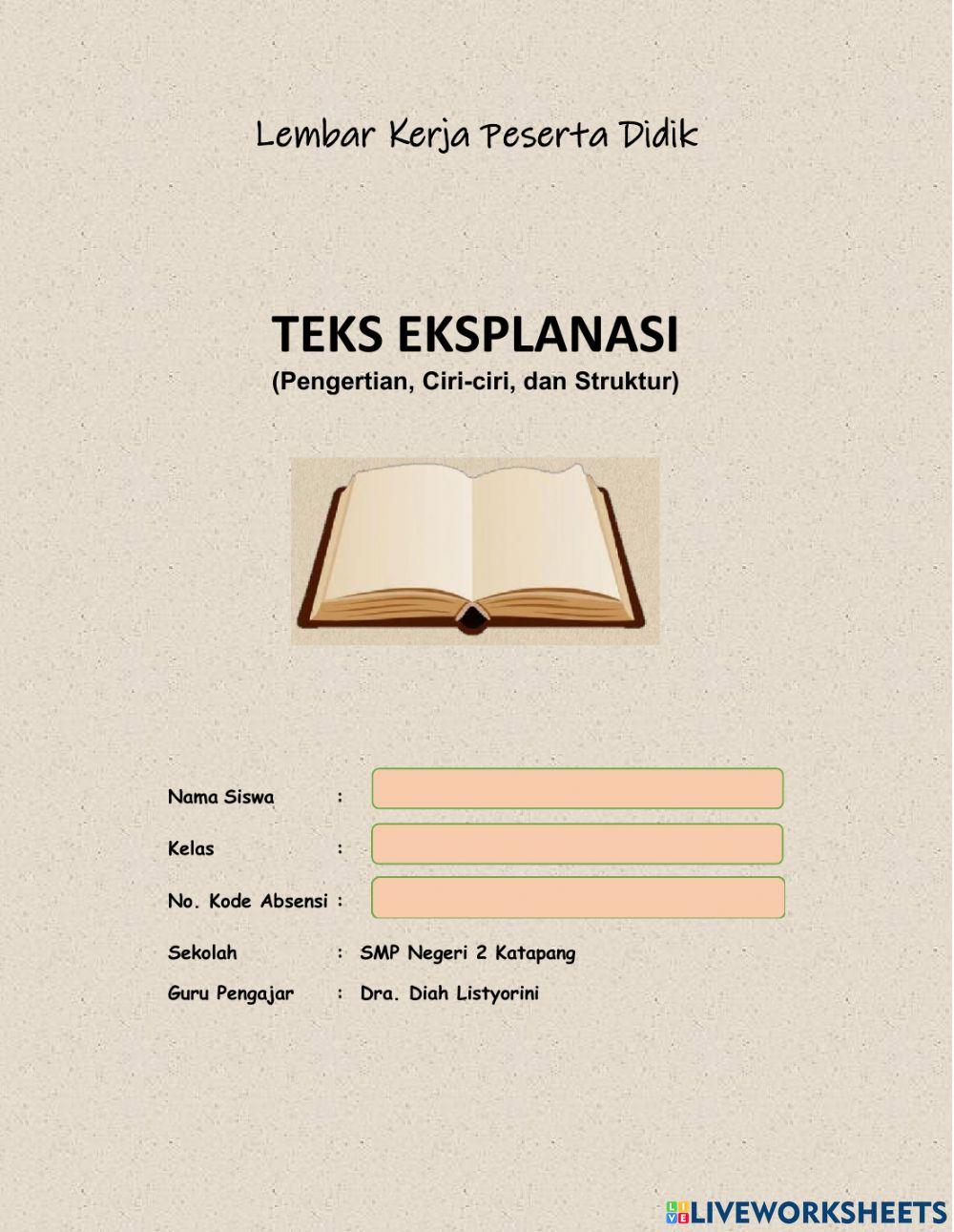LKPD Teks Eksplanasi