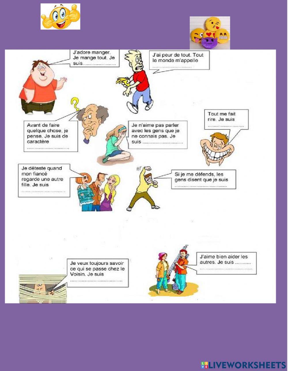 Description de Caractère