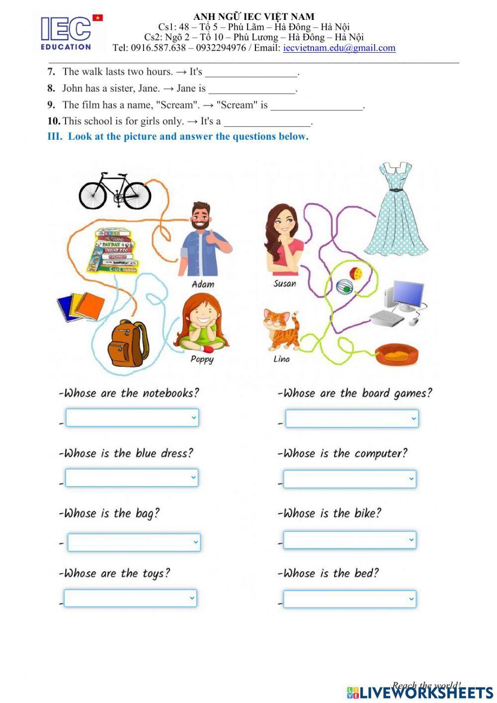 UNIT 2 Grade 6: MY HOME