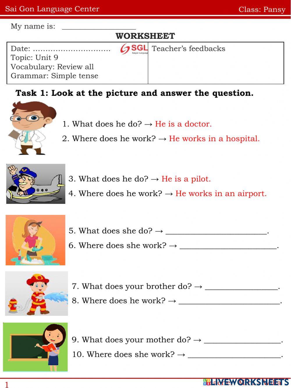 Where does she work?