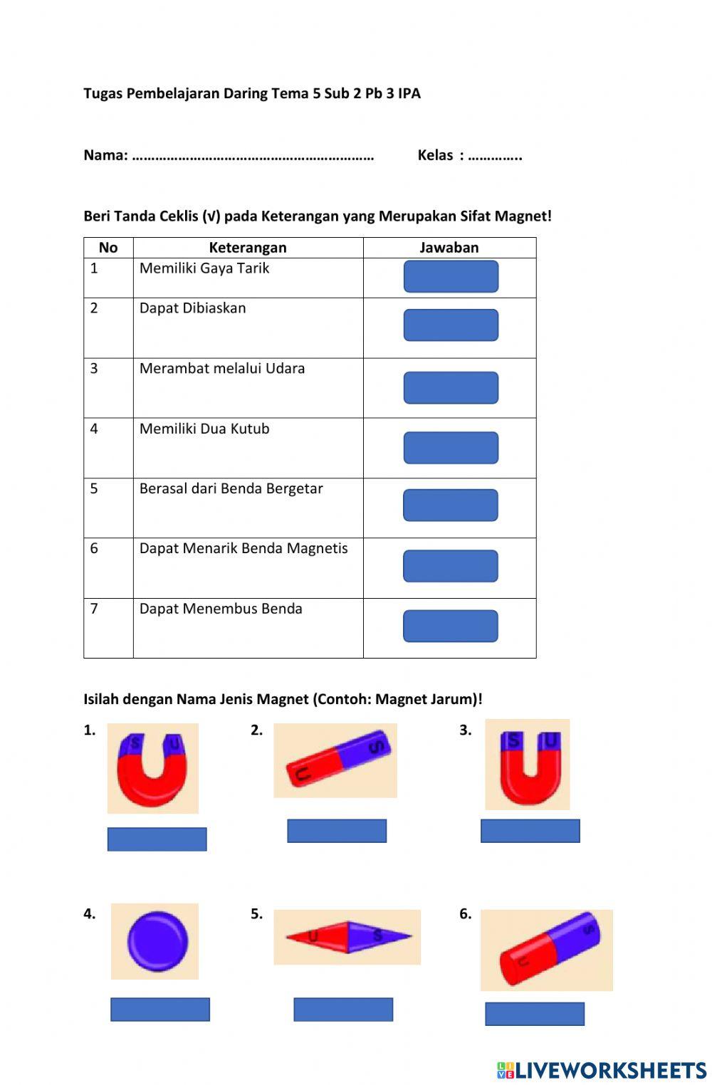Sifat dan Benda Magent
