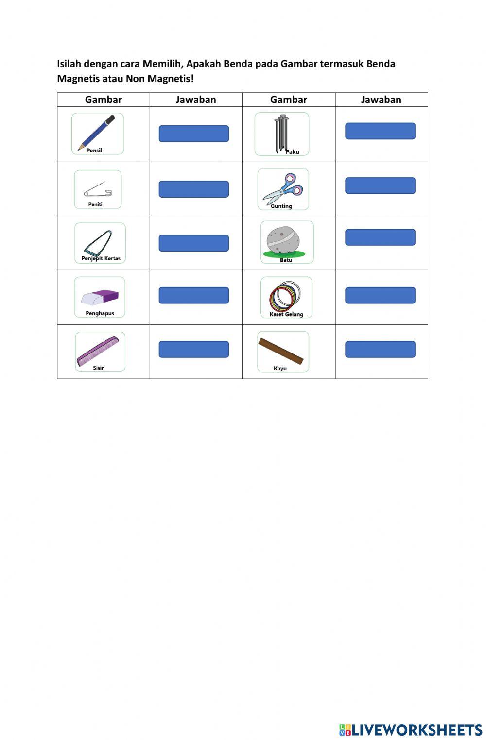Sifat dan Benda Magent