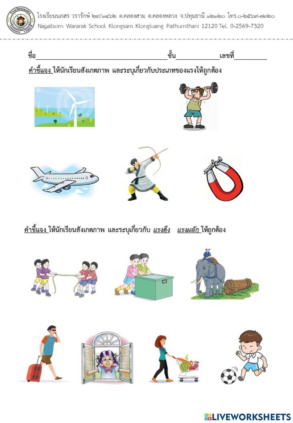 แรงในชีวิตประจำวัน