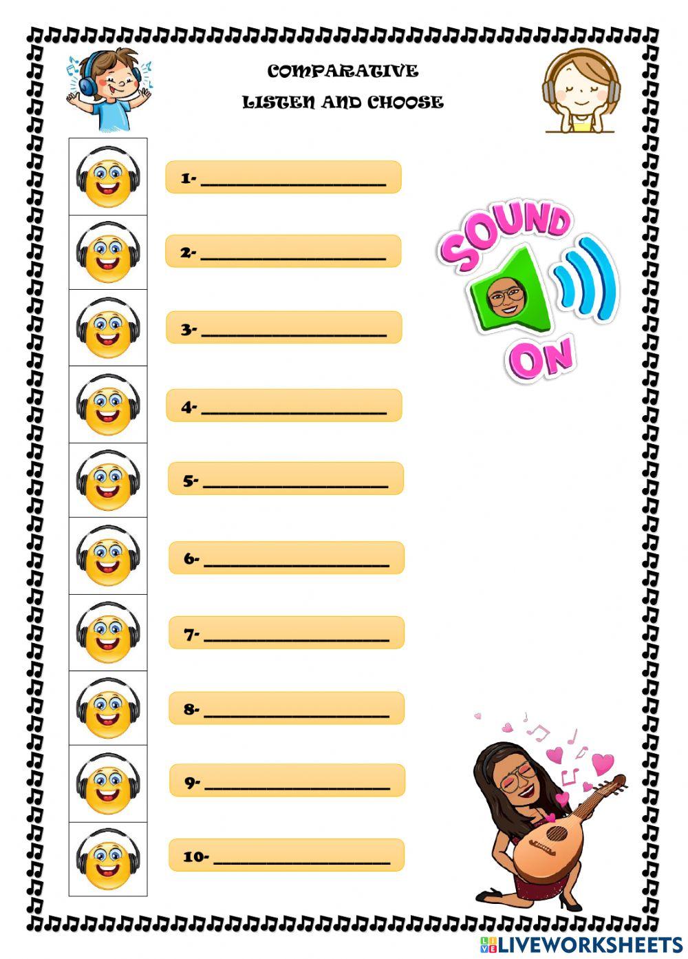 Listen: Comparatives