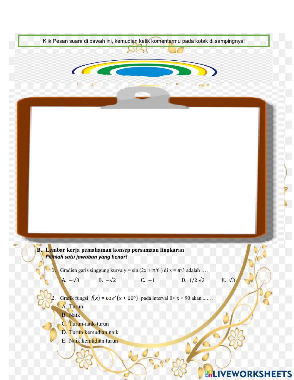 ELKPD Turunan Fungsi Trigonometri