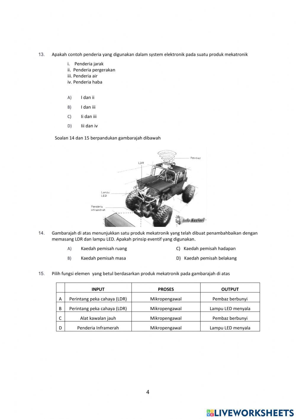 Latihan bah A Mekatronik