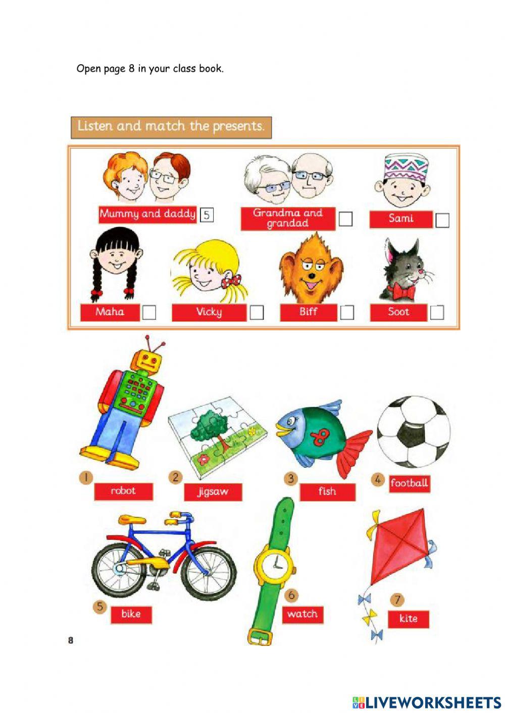 Class and skills book activities