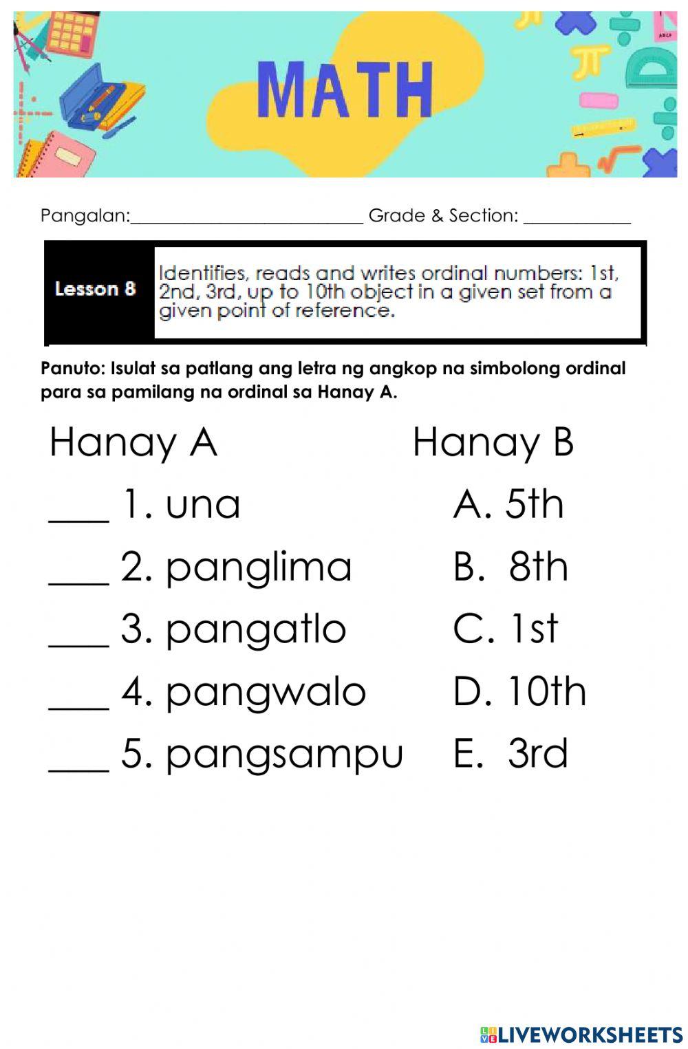 Mathematics-Module Week 8